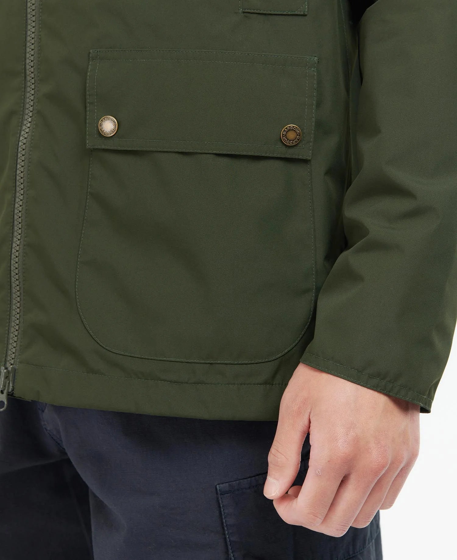 Barbour Hooded Domus Jacket - Sage/Dress by Harbour Thread