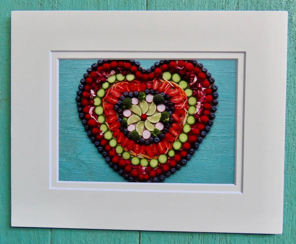 Matted Photos - Mandala Heart
