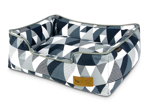 P.L.A.Y. Lounger Bed Mosaic-Tuxedo Small 19x24 by Pet Food Warehouse