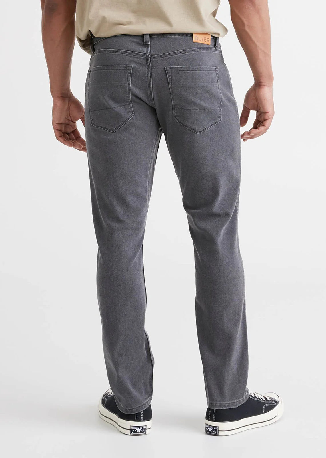 DUER Performance Denim Relaxed Taper - Aged Grey by Harbour Thread