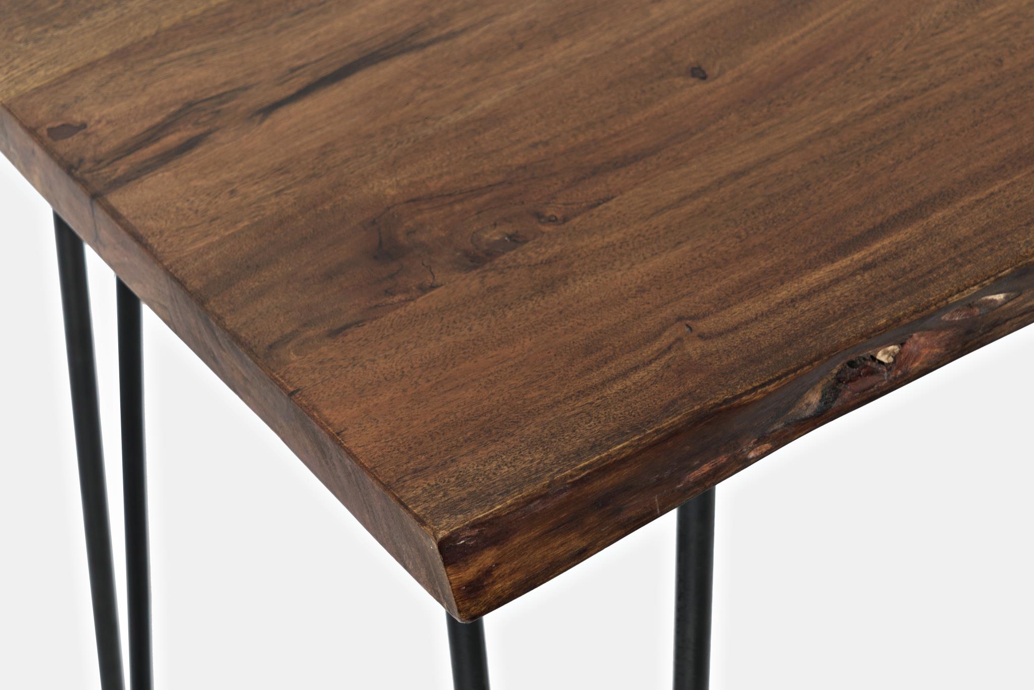 Natures Edge Light Chestnut Dining Table Counter Height 52" Long by Homeportonline