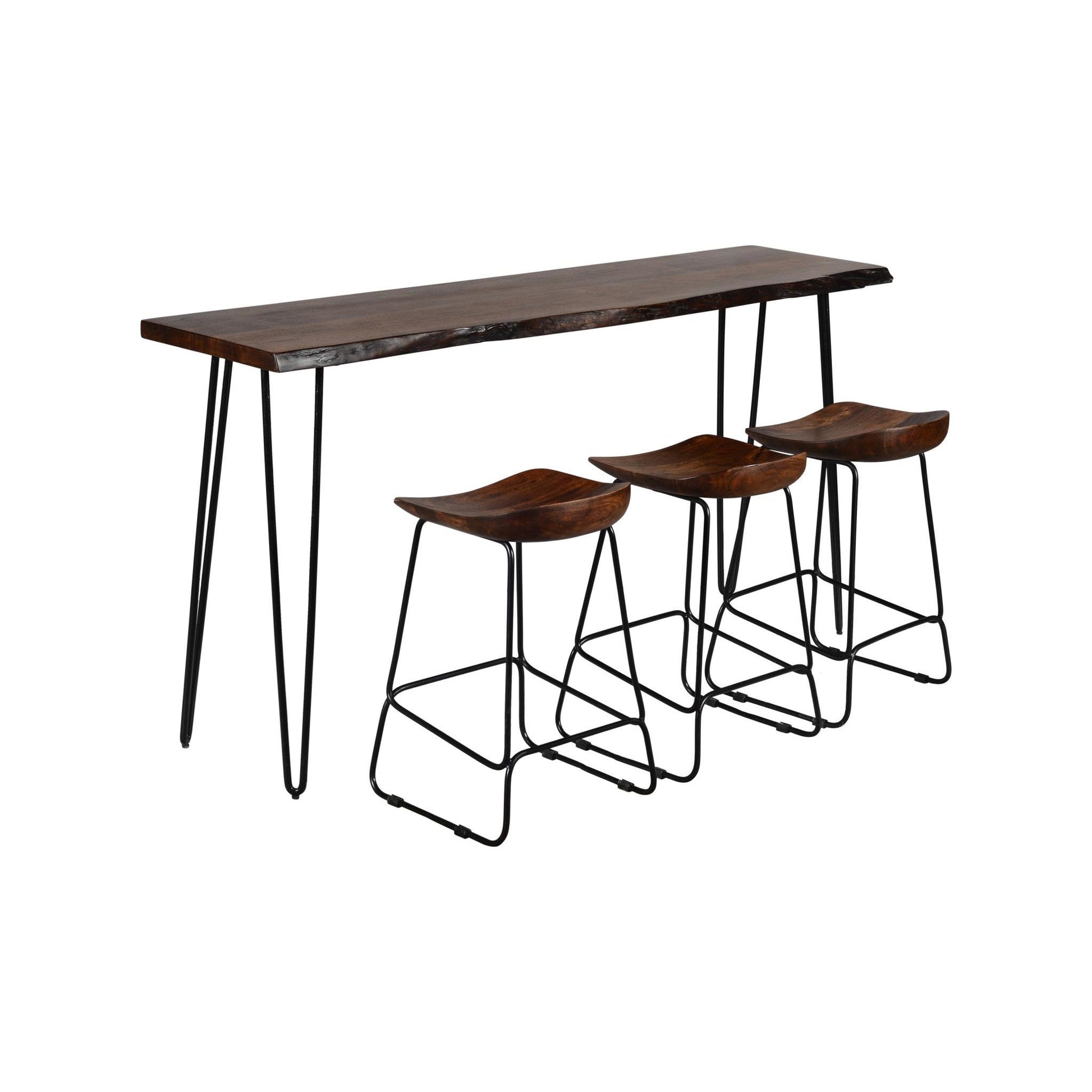 Natures Edge Light Chestnut Dining or Sofa Table Counter Height 72" Long by Homeportonline