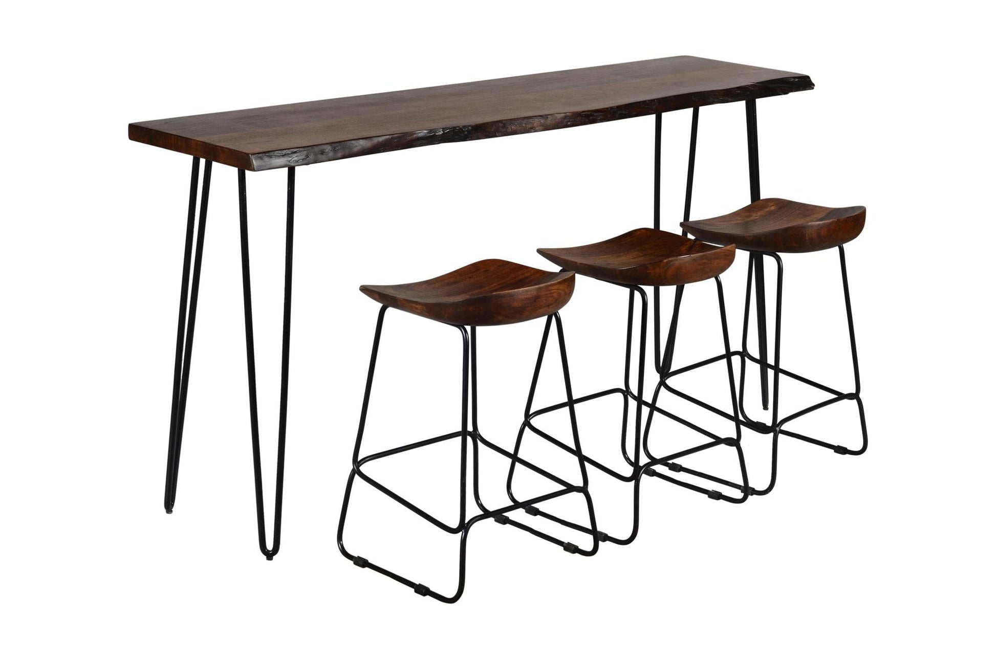 Natures Edge Light Chestnut Dining Counter Stool Backless by Homeportonline