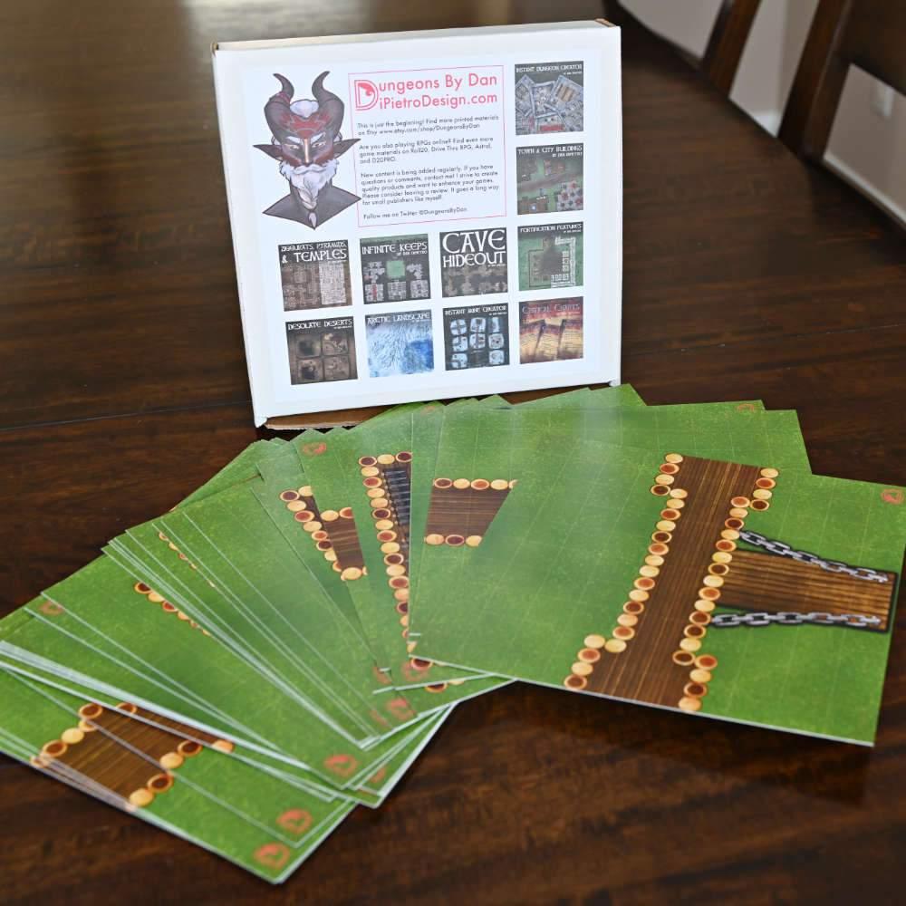 Modular Fortification Castle Tiles by Dungeons by Dan