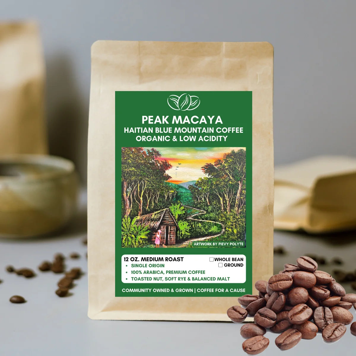 Medium Roast - Whole Bean 12 oz.