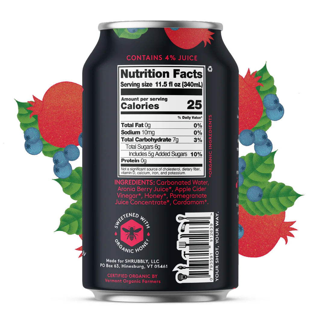 Pomegranate + Aronia Berry by Shrubbly