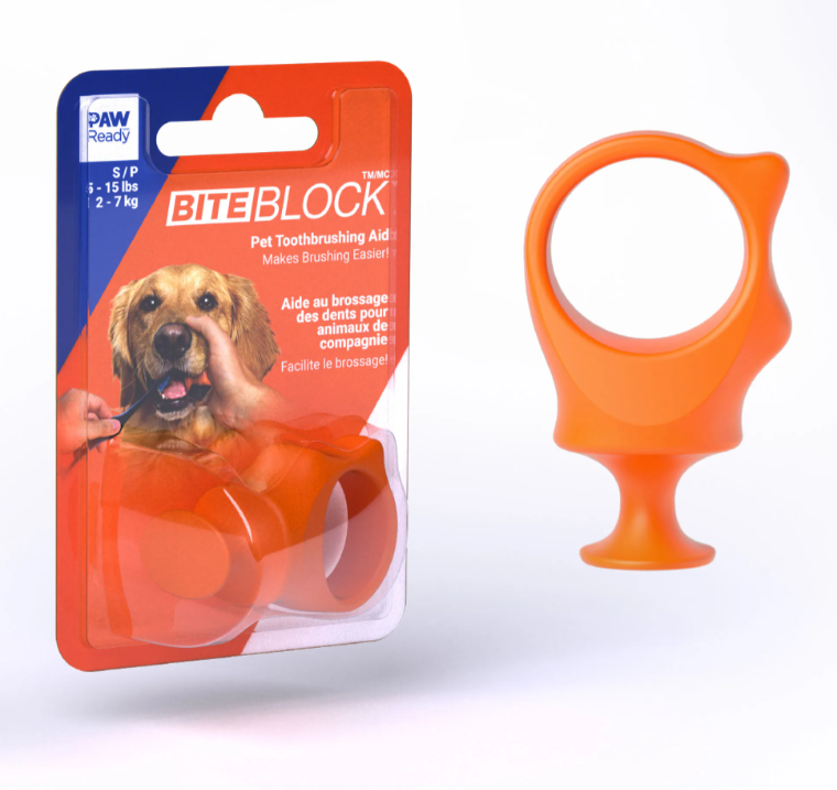 Keen Paw Ready Biteblock Teeth Cleaning Aid Small Oarange by Pet Food Warehouse