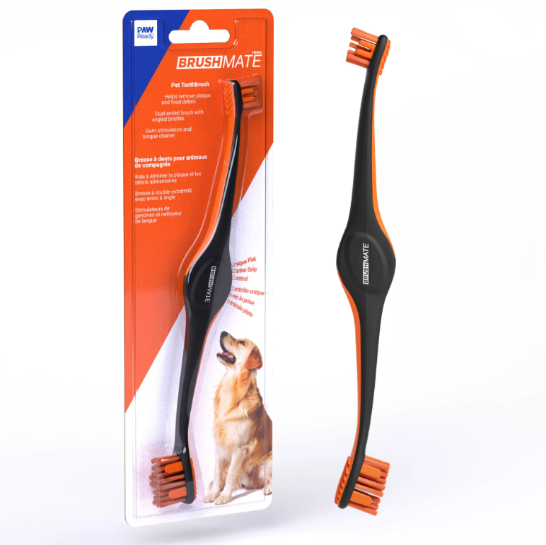 Keen Paw Ready BrushMate Toothbrush Orange by Pet Food Warehouse