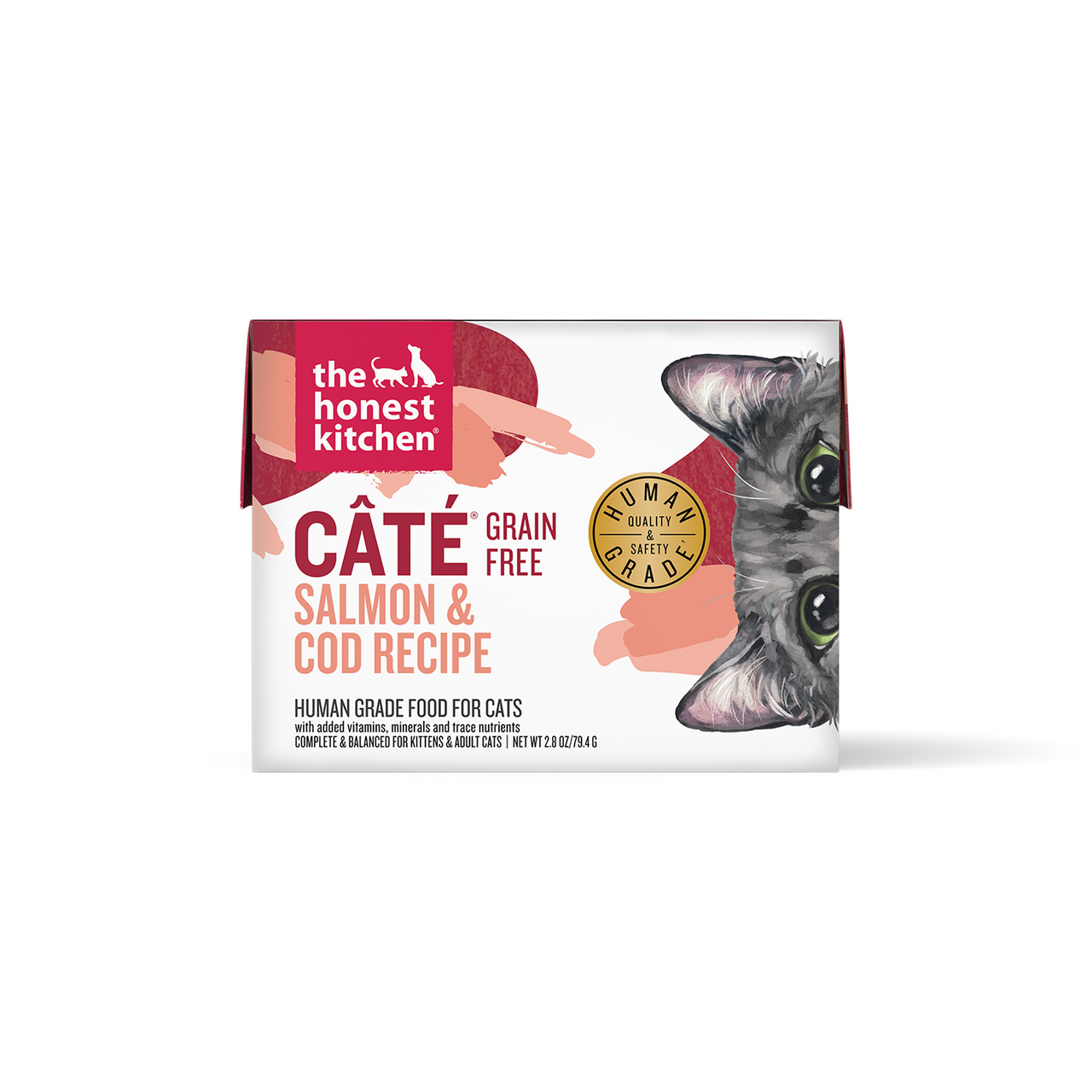 Honest Kitchen Grain Free Salmon Pate Cat Food 2.8oz by Pet Food Warehouse
