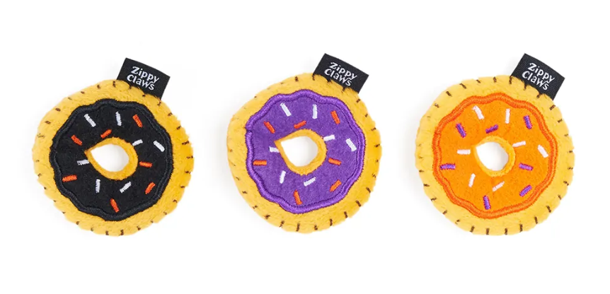 Zippy Claws Cat Toy Mini Donuts 3 pack by Pet Food Warehouse