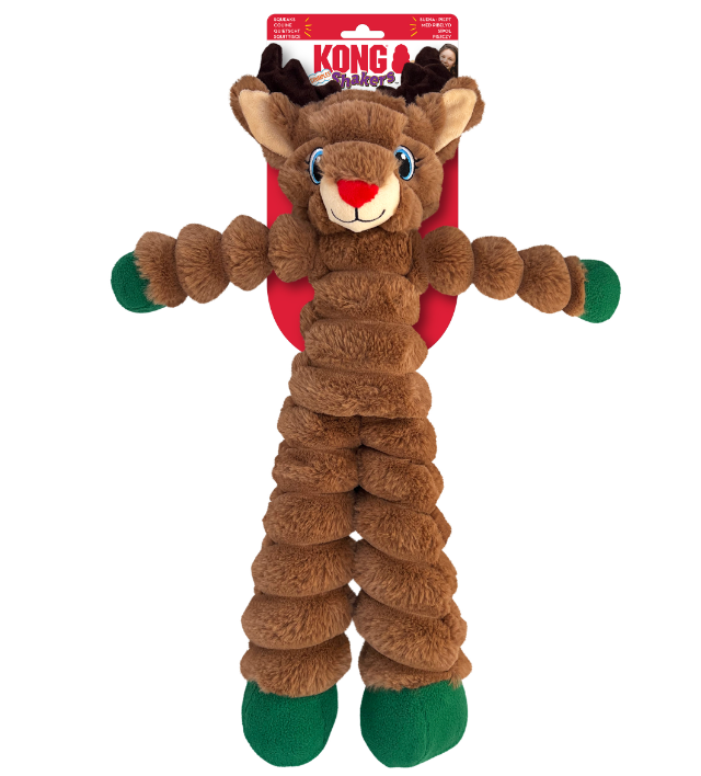 Kong Holiday Shakers Crumples Reindeer Extra Large by Pet Food Warehouse