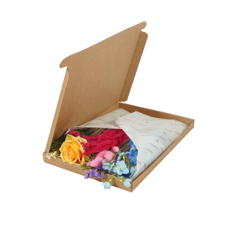Christmas Gift Box - Flowers in Letterbox Dried & Silk