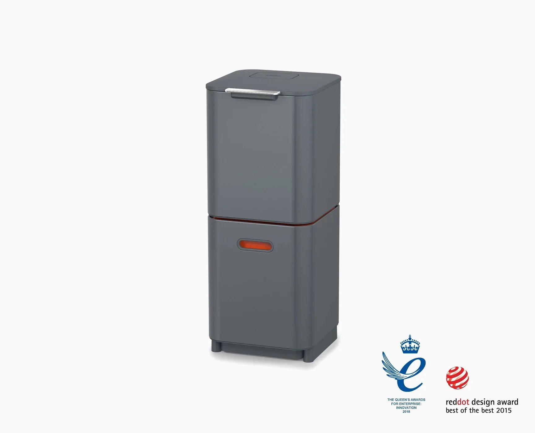 Totem Max Graphite Trash and Recycling 40L by Homeportonline