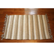 Rug Striped Nubby Beige 3'x5' by Homeportonline