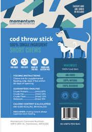 Momentum Short Throw Chew Cod by Pet Food Warehouse