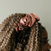 Clay Satin Jumbo Scrunchie by Wild Lark