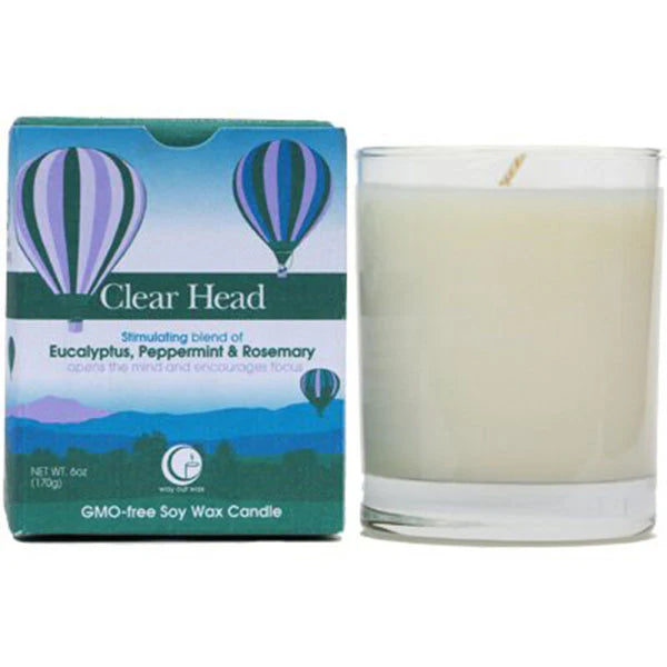 Clear Head - Clear Glass Tumbler by Way Out Wax