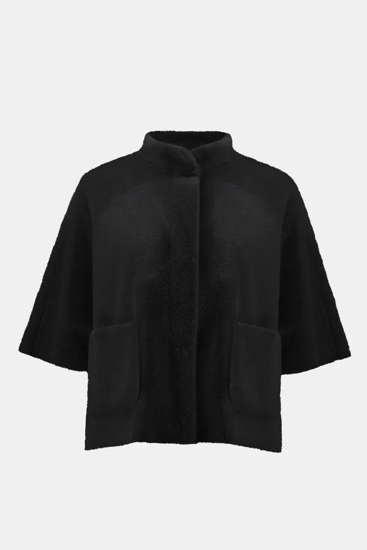 Joseph Ribkoff Bonded Faux Fur Suede Jacket by Harbour Thread