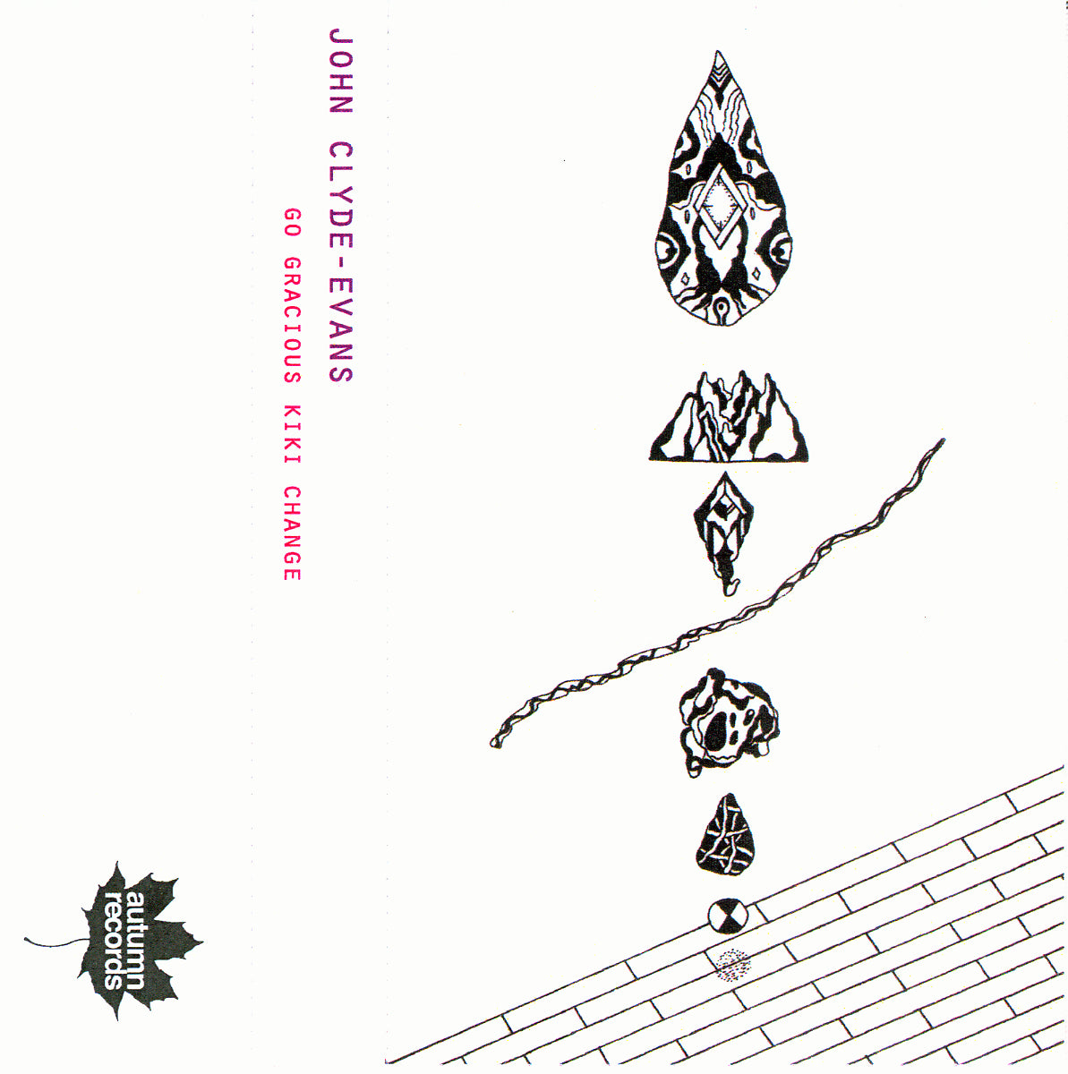 (AR016) John Clyde Evans - Go Gracious Kiki Change Cassette by Autumn Records