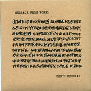 (AR028) Chris Weisman - Message From Work CD by Autumn Records
