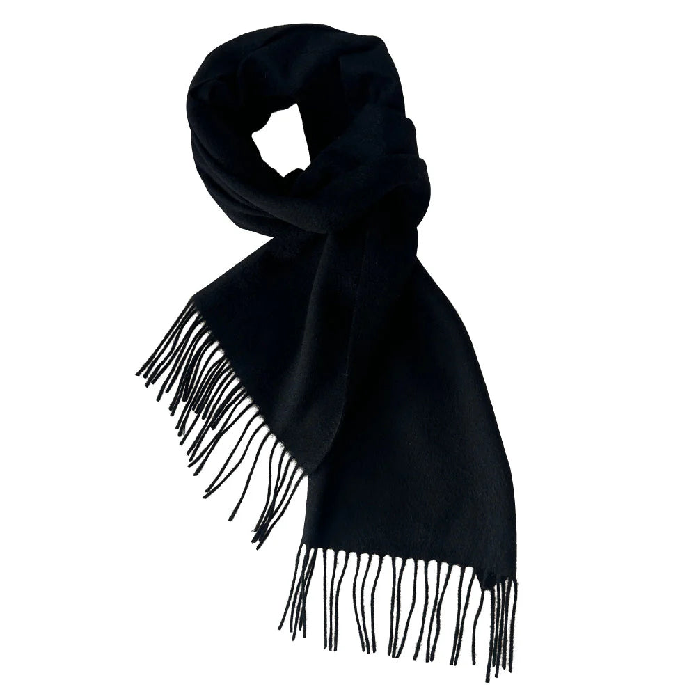 Black Cashmere Scarf by Beau Ties of Vermont