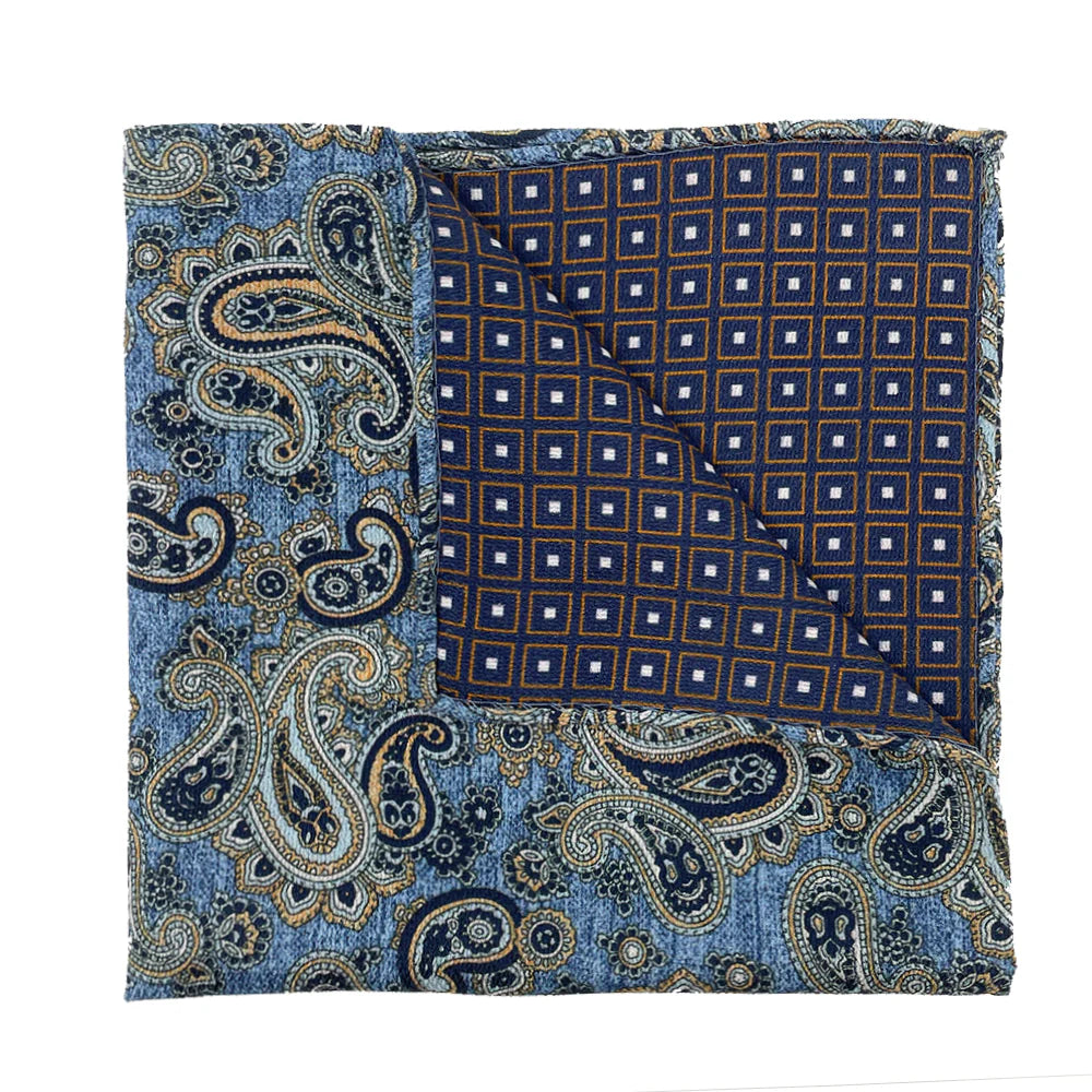 Tripoli Reversible Pocket Square by Beau Ties of Vermont