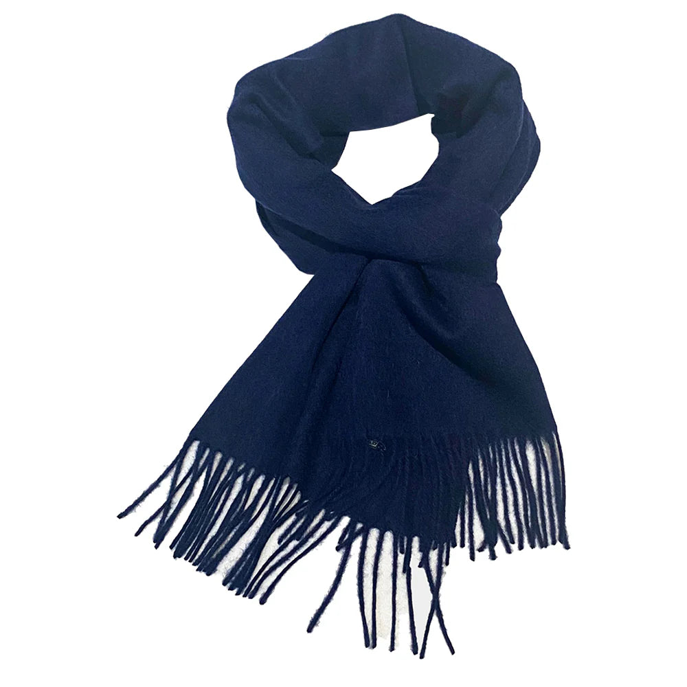 Ballina Navy Wool Scarf by Beau Ties of Vermont