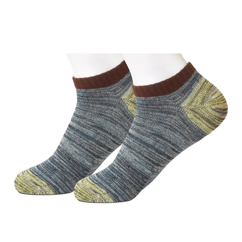 Brown and Grey Rag Ankle Women's Socks by Beau Ties of Vermont