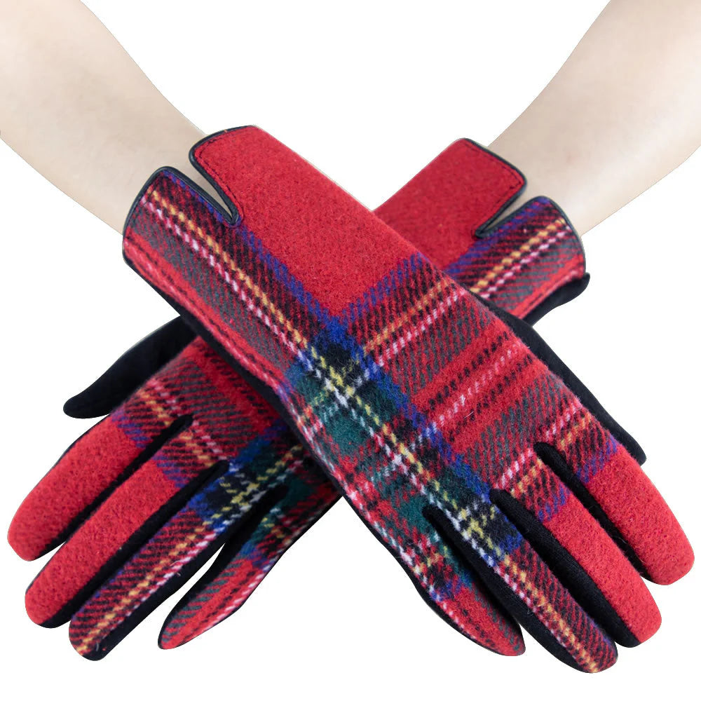 Plaidberry Red Women's Gloves by Beau Ties of Vermont
