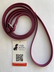 Waggle Woof & Wander Biothane Dog Slip Lead Wine 1/2 6' by Pet Food Warehouse