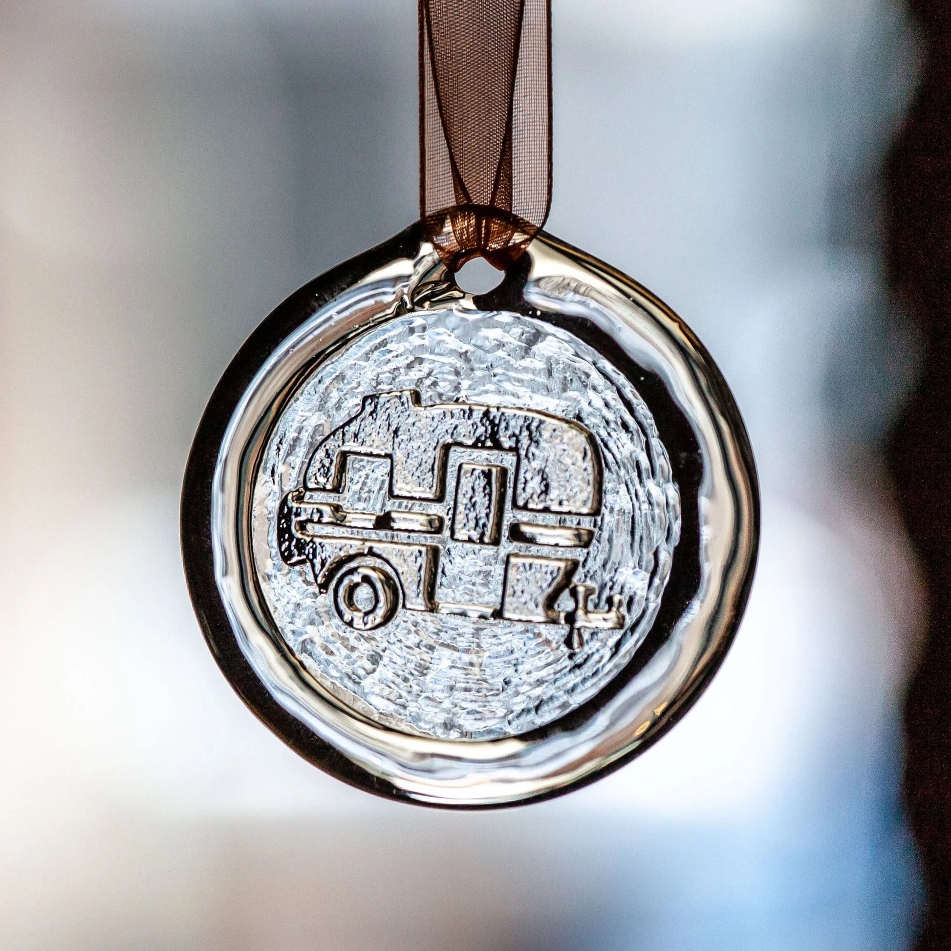 Suncatcher Ornament - Camper by AO Glass