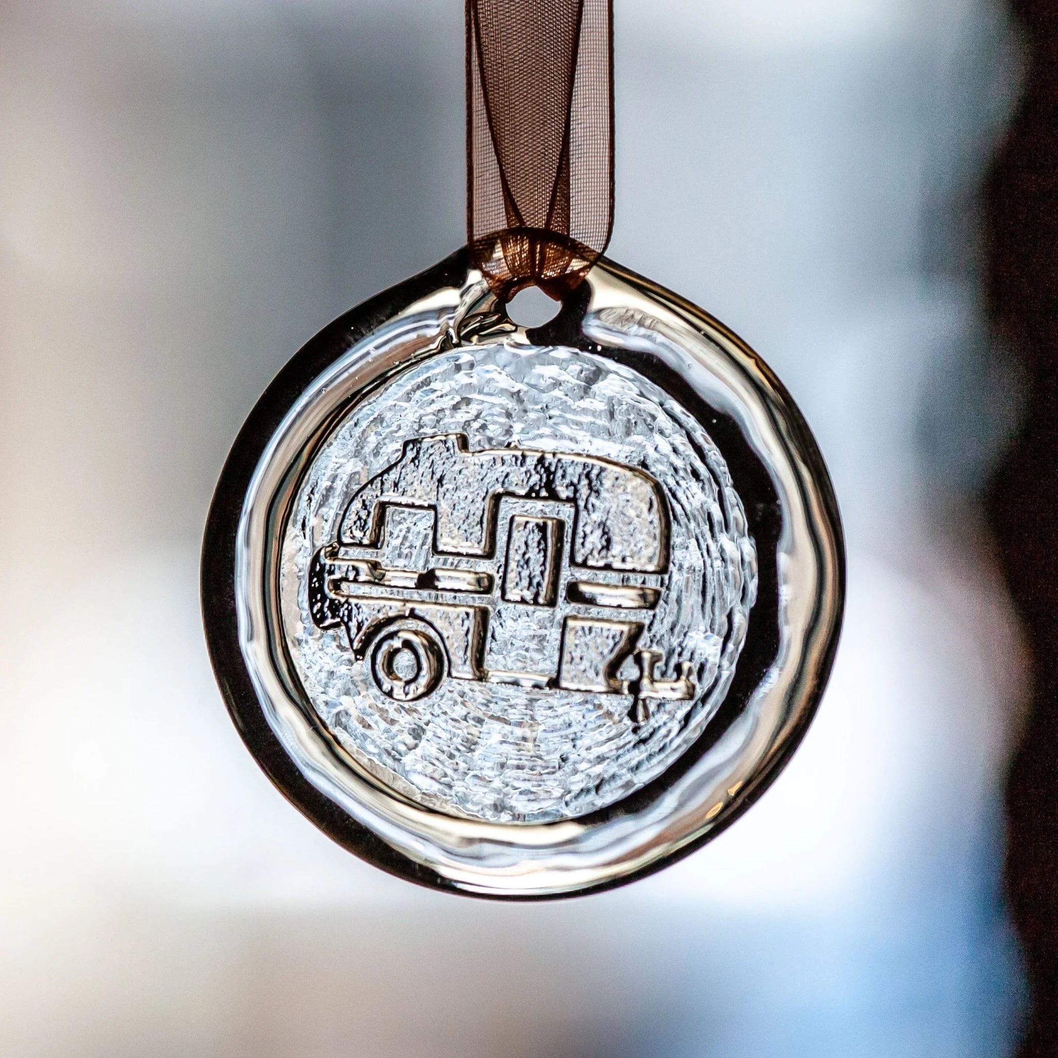 Suncatcher Ornament - Camper by AO Glass