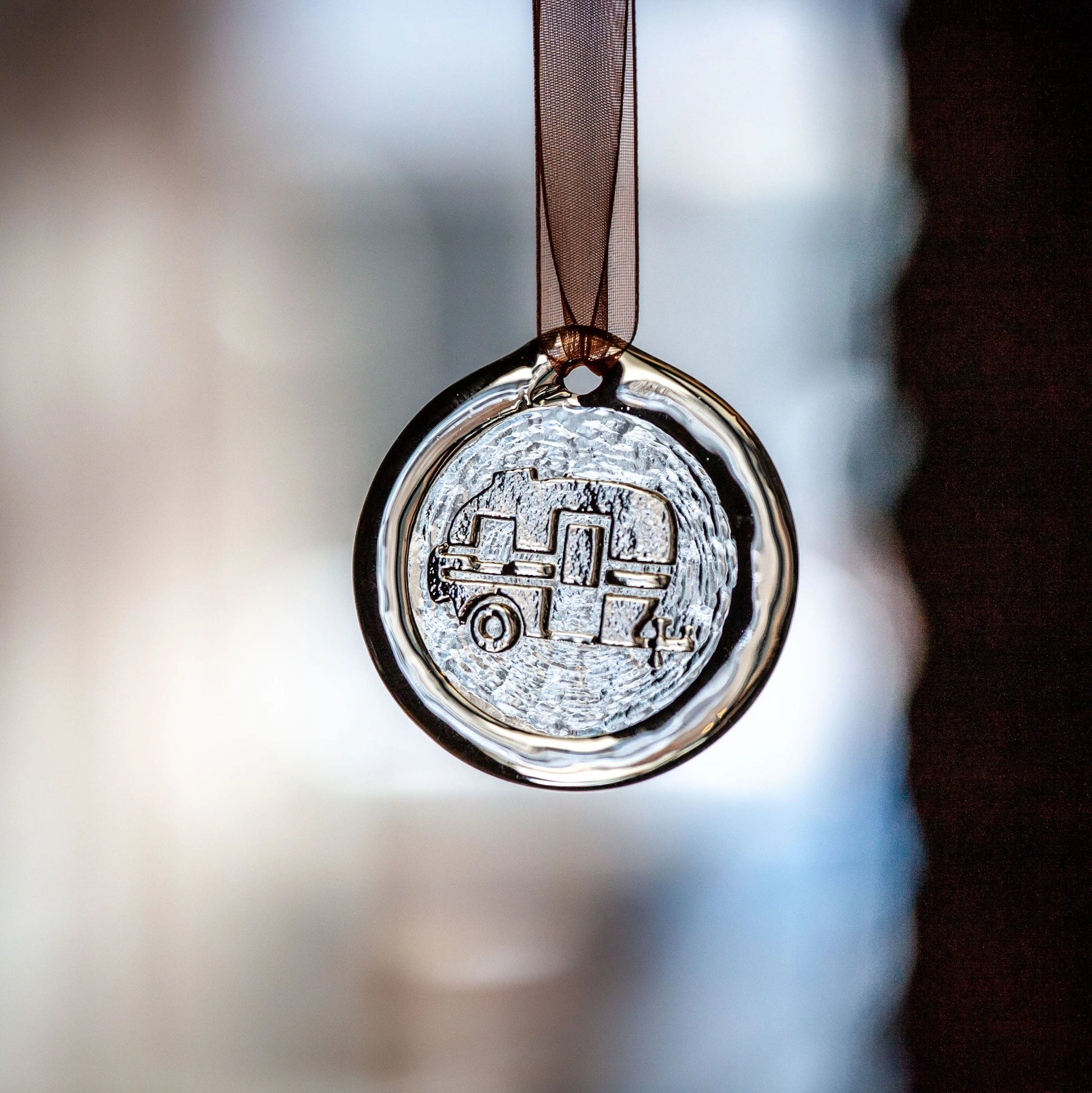 Suncatcher Ornament - Camper by AO Glass