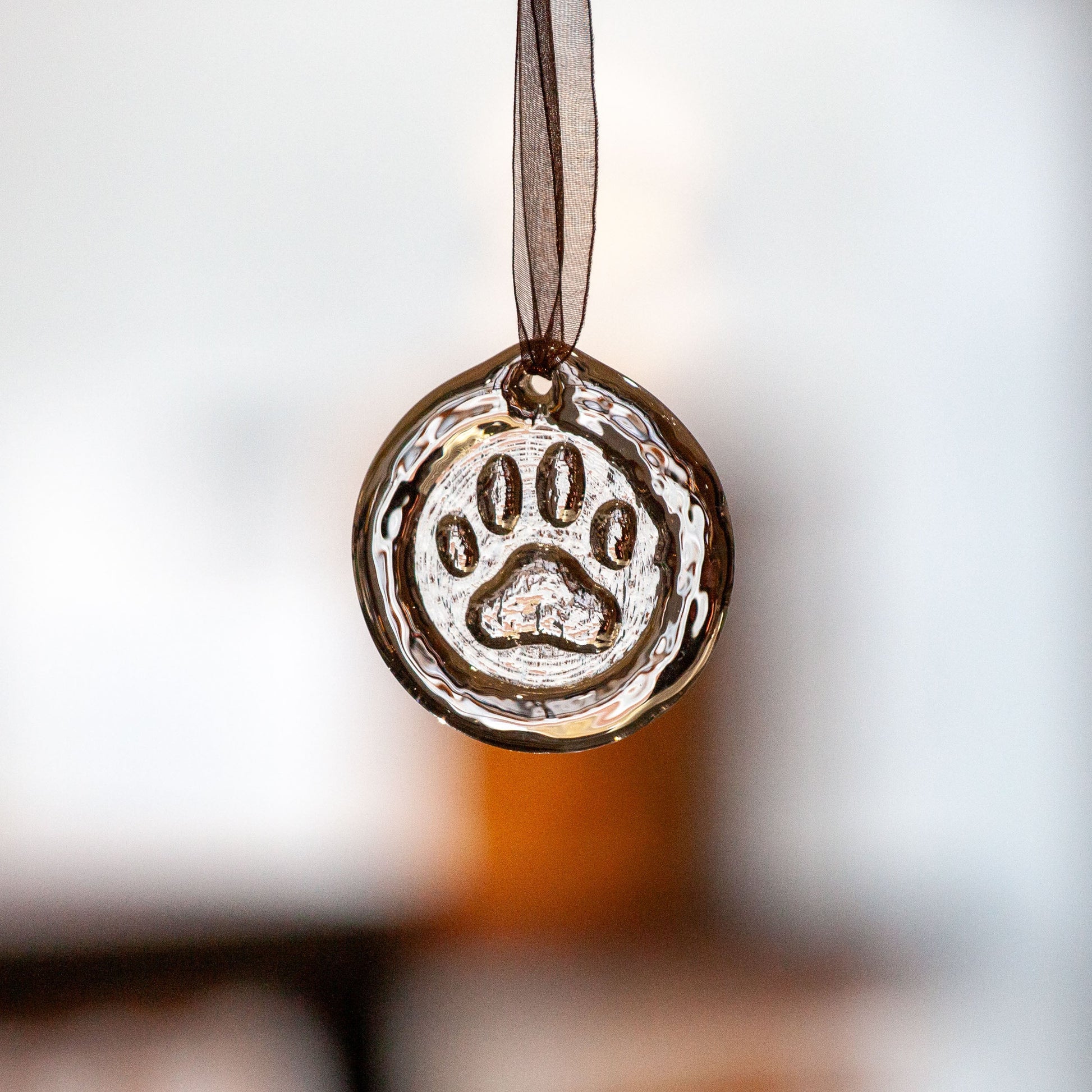 Suncatcher Ornament - Paw by AO Glass