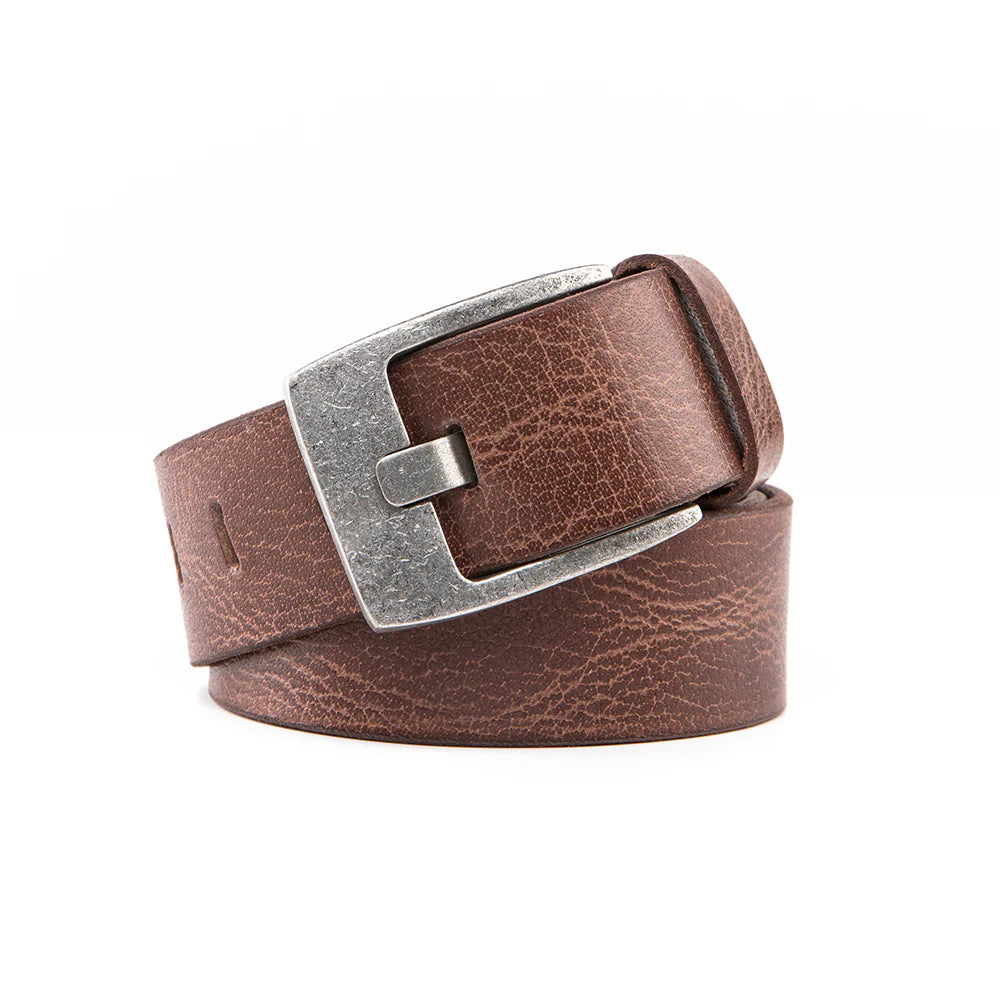 Premium Casual Leather Belt - Vintage Brown by Beau Ties of Vermont