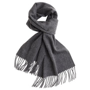 Charcoal Grey Cashmere Scarf by Beau Ties of Vermont