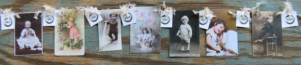 Mini Garlands, 2" x 3" - Babies & Kids by Sweet Basil Cards