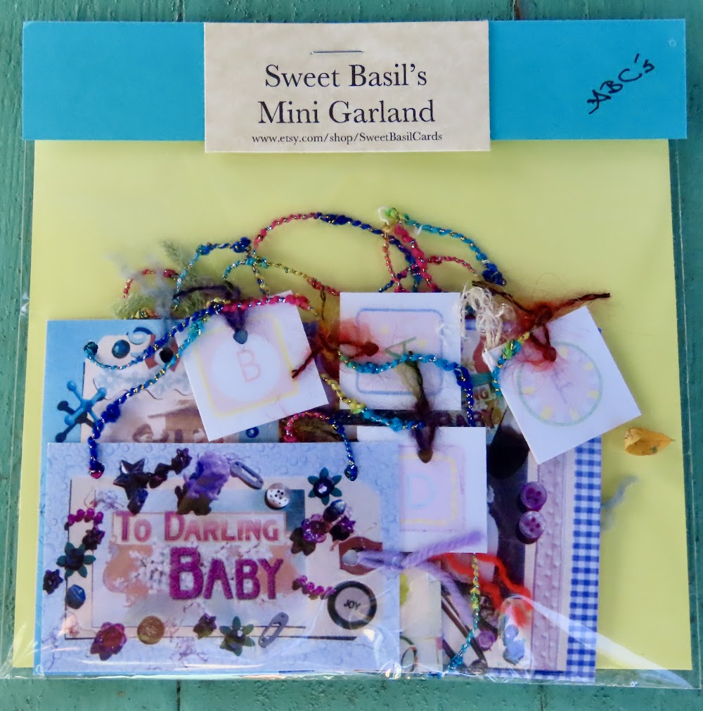 Mini Garlands, 2" x 3" - ABC's by Sweet Basil Cards