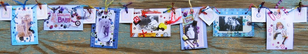 Mini Garlands, 2" x 3" - ABC's by Sweet Basil Cards