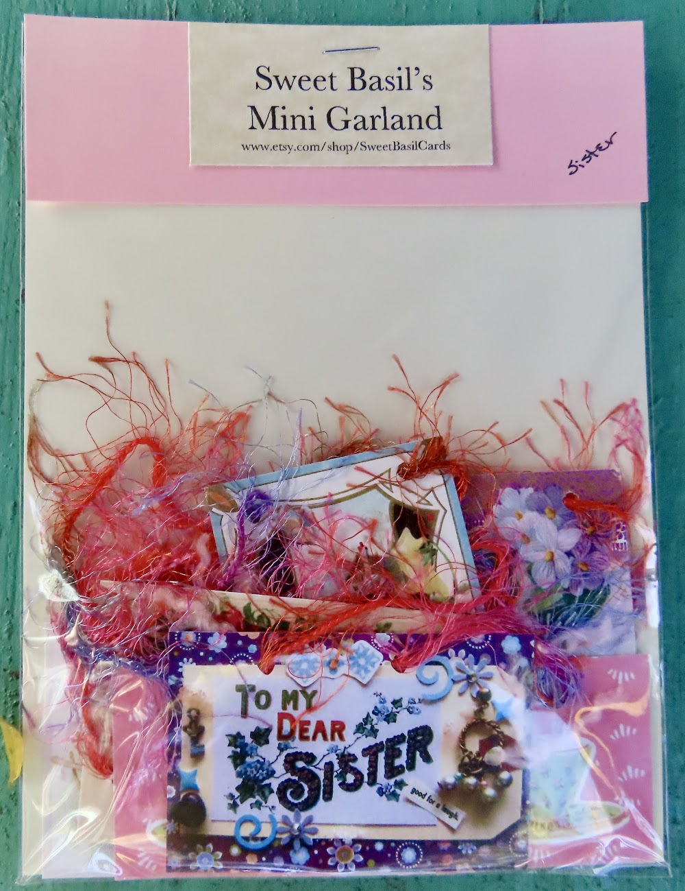 Mini Garlands, 2" x 3" - Sister by Sweet Basil Cards