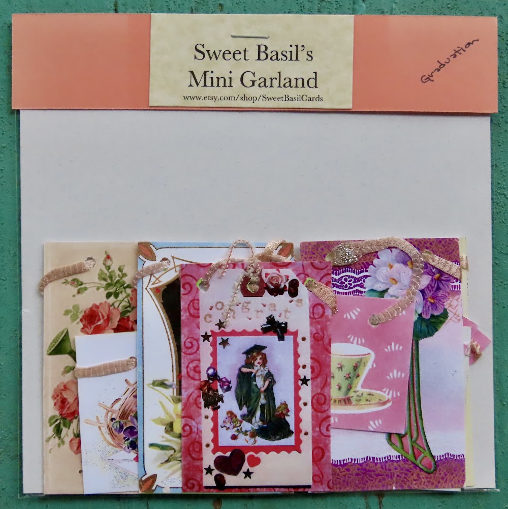 Mini Garlands, 2" x 3" - Graduate by Sweet Basil Cards