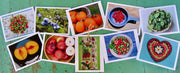 Greeting Cards, 10 Vermont greeting cards in each set - Fruits & Veggies by Sweet Basil Cards