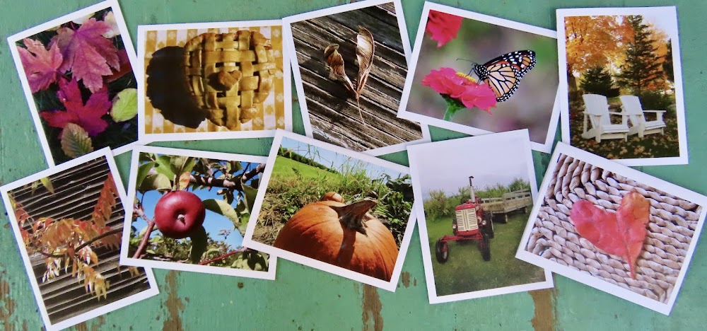 Greeting Cards, 10 Vermont greeting cards in each set - Autumn by Sweet Basil Cards