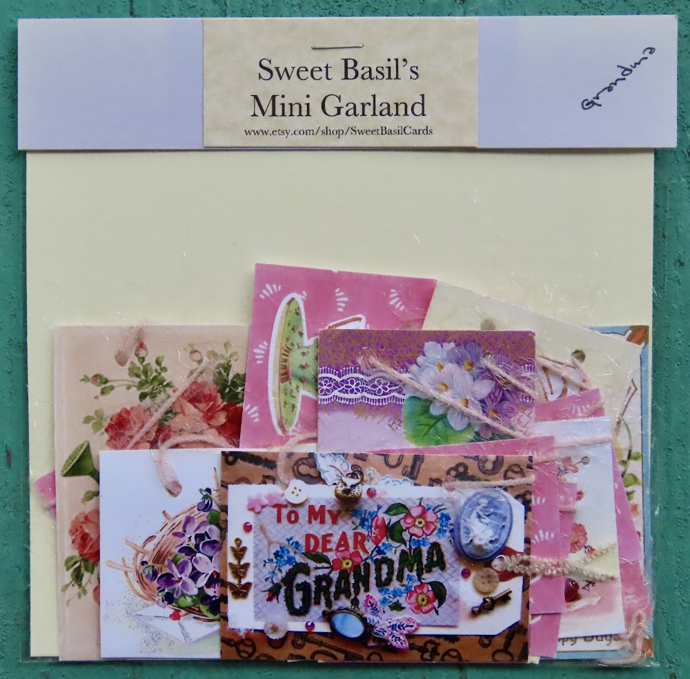 Mini Garlands, 2" x 3" - Grandma by Sweet Basil Cards