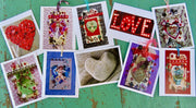 Greeting Cards, 10 Vermont greeting cards in each set - Valentines by Sweet Basil Cards