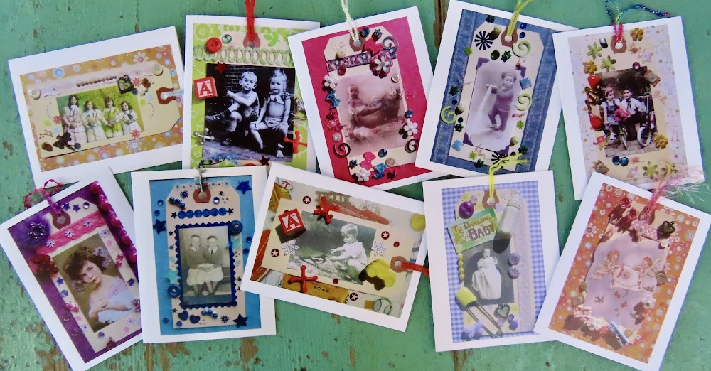 Greeting Cards, 10 Vermont greeting cards in each set - Babies & Kids by Sweet Basil Cards