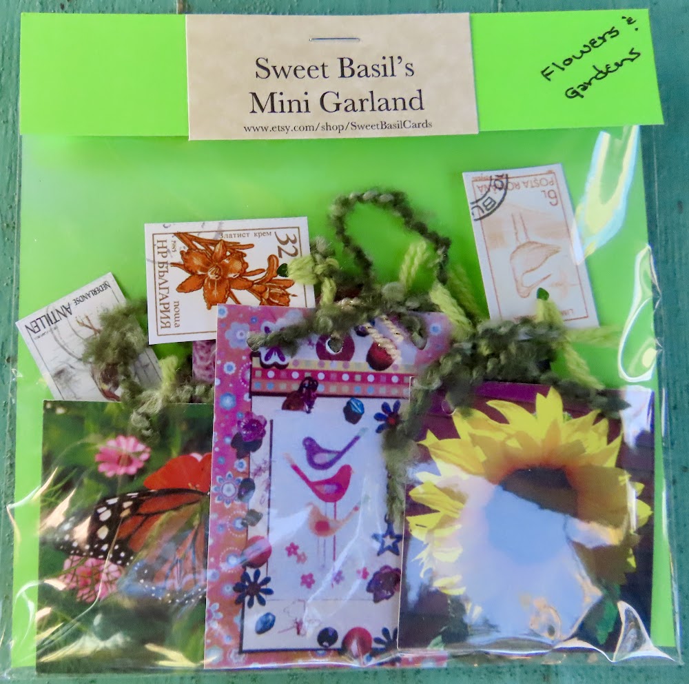 Mini Garlands, 2" x 3" - Flowers & Garden by Sweet Basil Cards