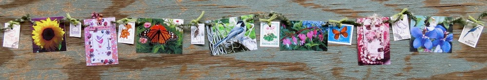 Mini Garlands, 2" x 3" - Flowers & Garden by Sweet Basil Cards