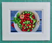 Matted Photos - Summer Tomatoes by Sweet Basil Cards