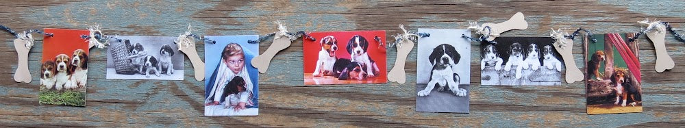 Mini Garlands, 2" x 3" - Beagles by Sweet Basil Cards